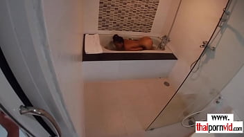 Thai girlfriend with small tits ass fucked by boyfriend