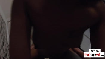 Thai girlfriend with small tits ass fucked by boyfriend
