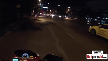 Thai girlfriend with small tits ass fucked by boyfriend