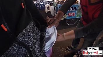 Thai girlfriend with small tits ass fucked by boyfriend