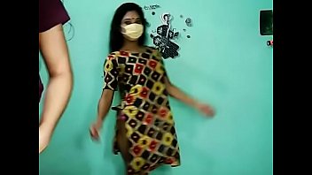 Lesbian Indians dancing on webcam