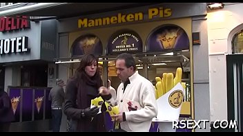 Older sucks dick and gets it hard in lots of poses