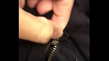 College girl pull her pubic hair outside