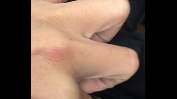 College girl pull her pubic hair outside