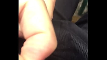 College girl pull her pubic hair outside