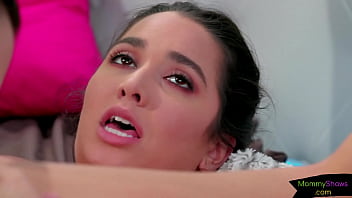 Stepmom turns lesbian with busty teen babe