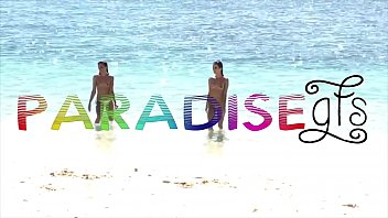 Paradise Gfs - Twins getting fucked together in swimming pool