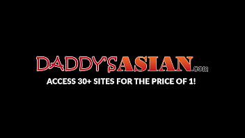 After raw ass fucking Asian twink used his feet on his