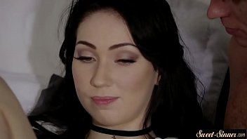 Classy teen gets pussy drilled in missionary