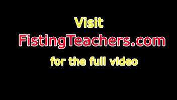 Lesbian milf fisting busty babe