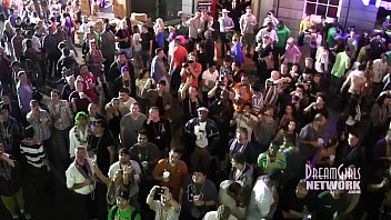 Mardi Gras Street And Balcony Flashing