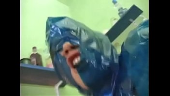 v. fuck on a slave wrapped in plastic