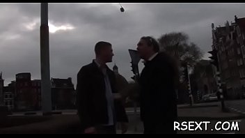 Gorgeous puts condom on rod and gives hot blowjob