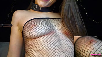AdalynnX - Lactating Boob Massage in Fishnets