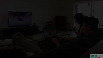 FILF - Stepmom Reagan Foxx Steals Stepson'_s Cock From His Girlfriend