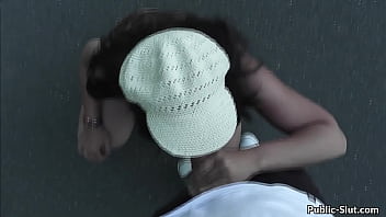 More public flashing and public sex with hot wife Marion