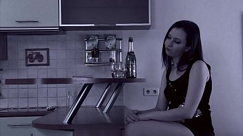 Russian teen gets banged by her boyfriend in the kitchen