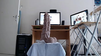 Anal stretching with some huge toys