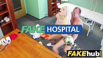 Fake Hospital Big tits horny Milf chiropractor fucks doctor after massage
