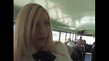 Blonde handjobs Asian in bus