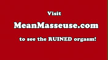 Cum controlling masseuse wanking hard dick