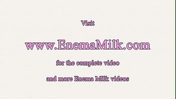 Enema lesbian dildoed in gaping butthole