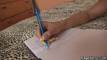 Czech brunette takes rough doggy-style punishment