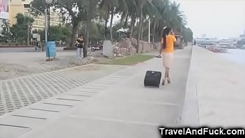Traveler Fucks a Filipina Flight Attendant!