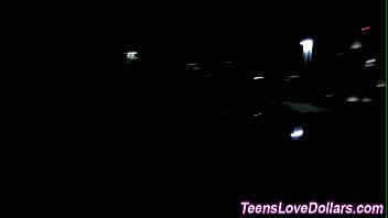 Amateur teen fucks in car