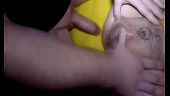 Brunette gets slammed in cuckold gangbang - Part 1