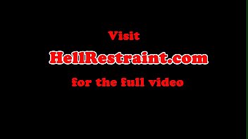 Celled bdsm sub masturbates with chess piece