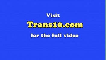 Bigtitted white shemale takes black cock