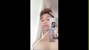 Desi Model Hot Resmi Alone showing her boobs