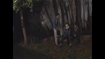 Hot brazilian milf gang banged by three street boys