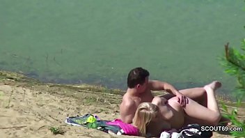 Voyeur Young German Couple Fuck at Beach of Hamburg