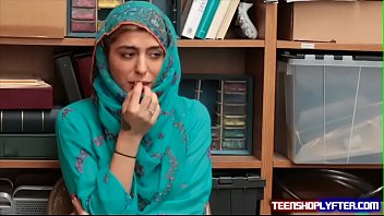 Muslim teen found guilty of theift and pay with her arab cunt