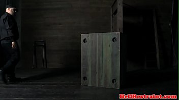 Busty bdsm sub tied and caned by guy