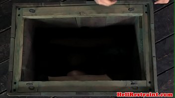 Busty bdsm sub tied and caned by guy