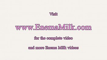 Milk squirting lesbian booty rimmed and toyed