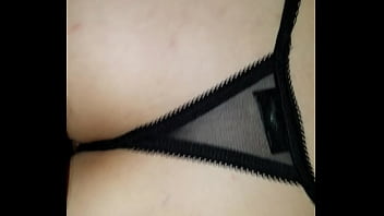 Crotchless panties cum wet fuck