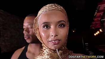 Interracial Gangbang With Anal Slut Aaliyah Hadid