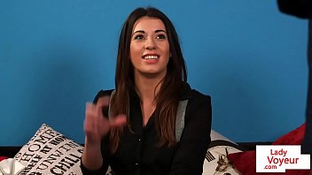 British cfnm voyeur humiliates guy from couch