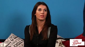 British cfnm voyeur humiliates guy from couch