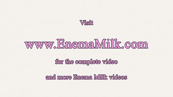 Lactating beauty toys her milk filled booty