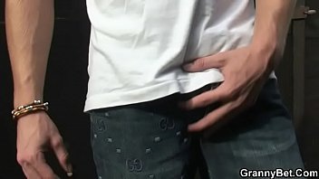 He bangs me right in the changing room