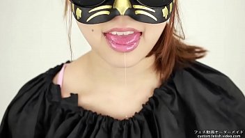 Saliva fetish A woman showing a tongue and saliva