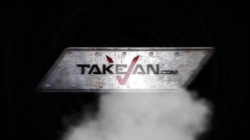 Busty running brunette convinced to come in van where fucked by horny stranger