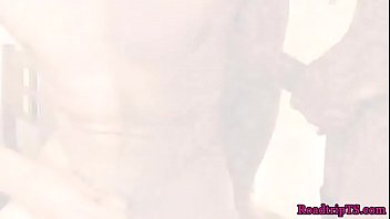 Busty shemales assfucking and cumming