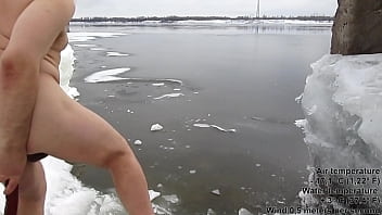 Swim with a long deep dildo (45 cm in ass) in WATER!! #3