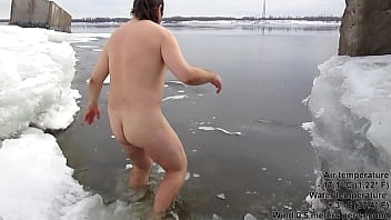 Swim with a long deep dildo (45 cm in ass) in WATER!! #3